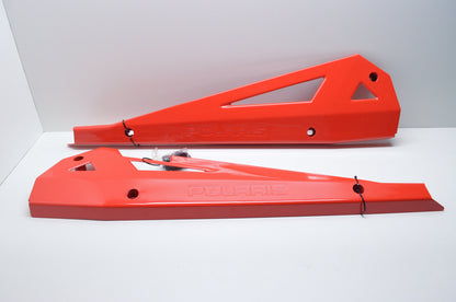 Red Low Profile Rock Sliders NOS