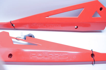 Red Low Profile Rock Sliders NOS