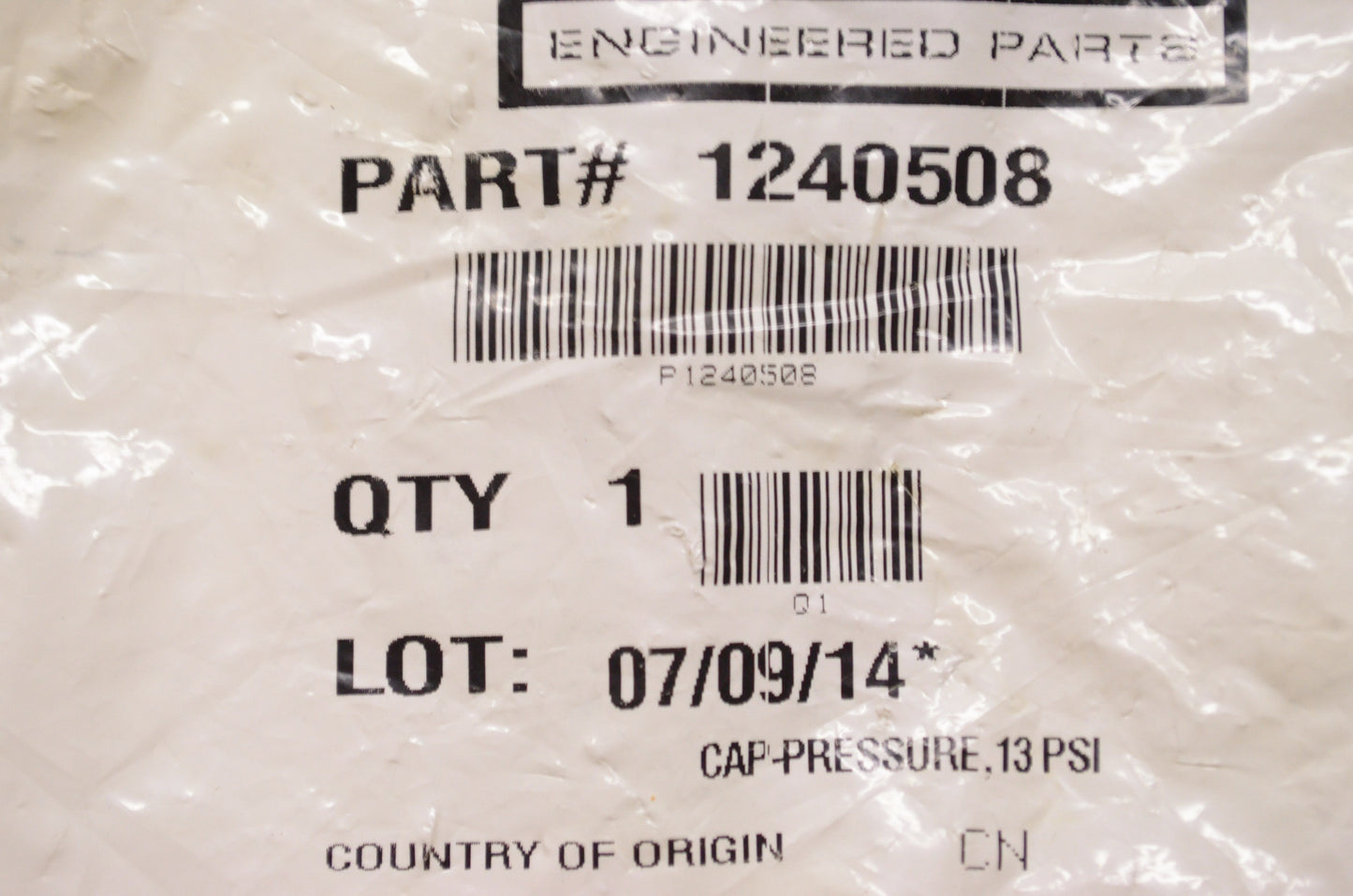 OEM Polaris 1240508 Pressure Cap 13 PSI NOS