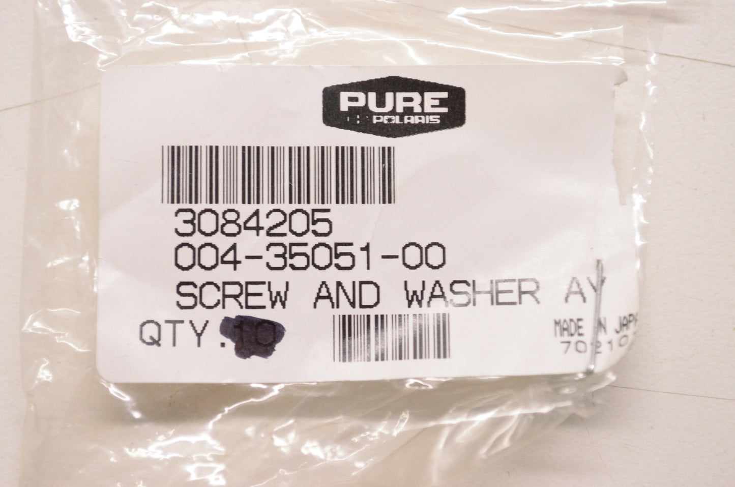 New OEM Polaris 3084205, 004-35051-00 Screw and Washer NOS