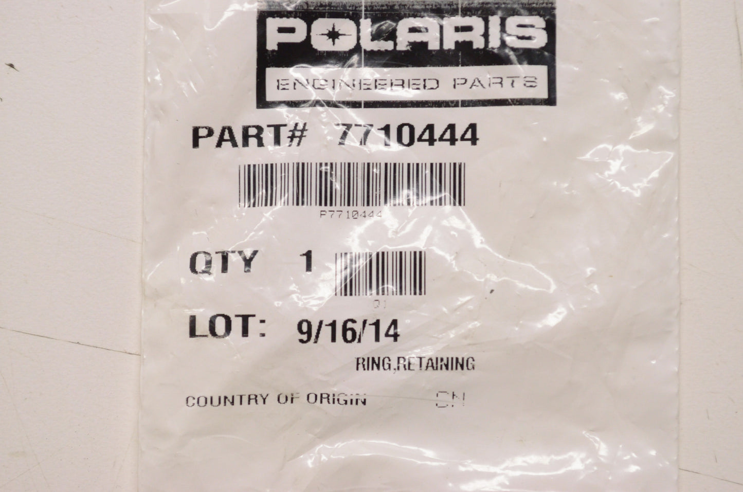 OEM Polaris 7710444 Retaining Ring