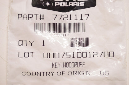 OEM Polaris 7721117 Woodruff Key NOS