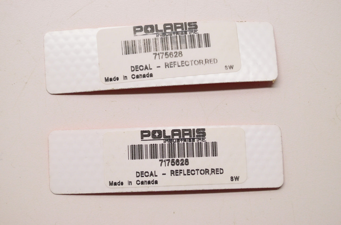OEM Polaris 7175628 Red Decal Reflector Qty 2 NOS