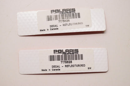 OEM Polaris 7175628 Red Decal Reflector Qty 2 NOS