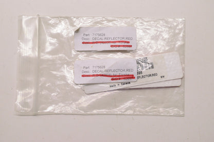 OEM Polaris 7175628 Red Decal Reflector Qty 2 NOS