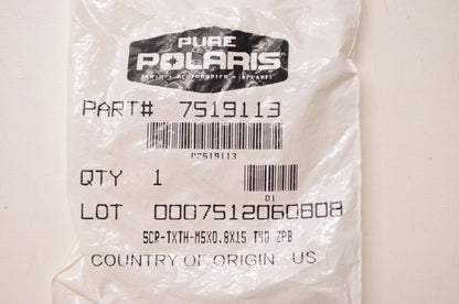 OEM Polaris 7519113 Screw M5X0.8X15 NOS