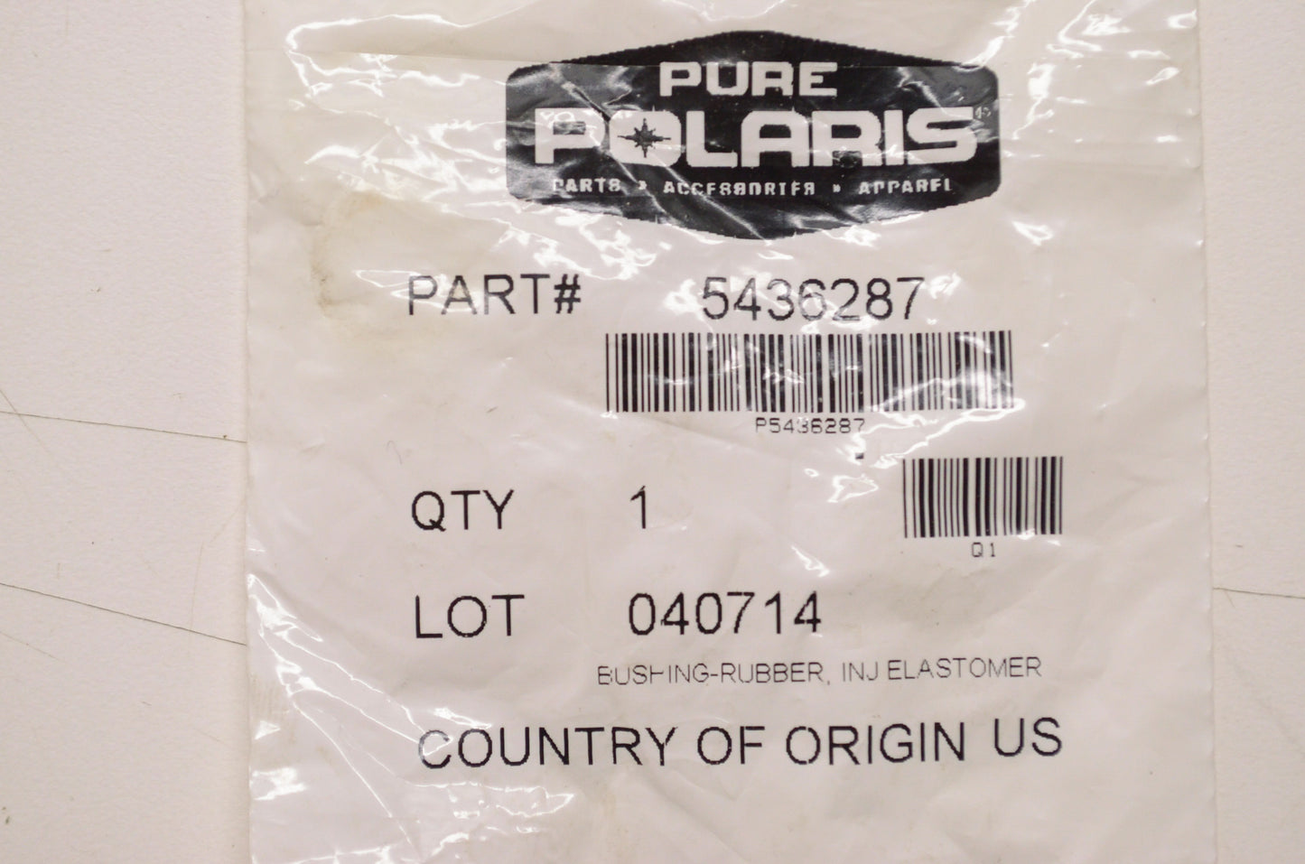 OEM Polaris 5436287 Rubber Bushing Injection Elastomer NOS