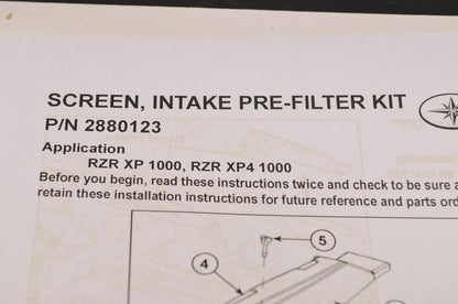 Air Intake Bezel Cover NOS