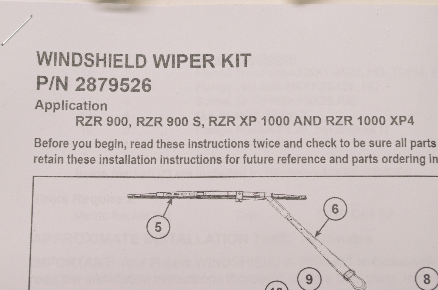 Windshield Wiper Kit NOS