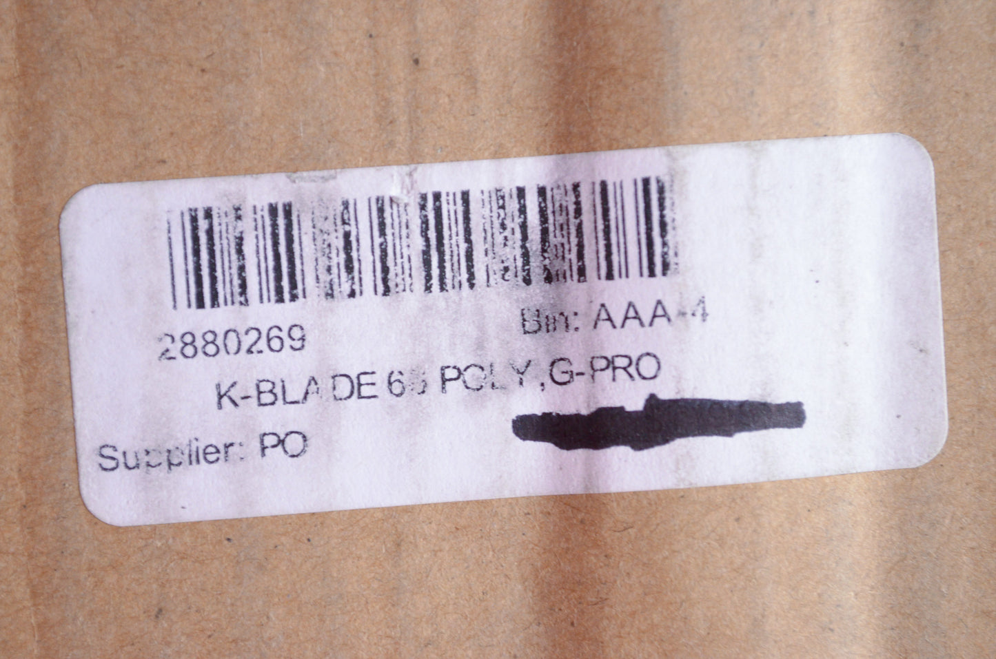 New OEM Polaris Glacier Pro 66' Poly Snow Plow Blade NOS