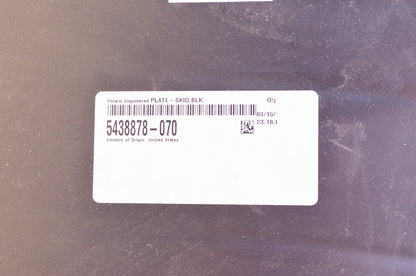 OEM Polaris 5438878-070 Black Skid Plate NOS