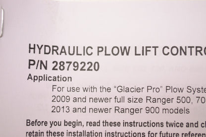 New OEM Polaris Glacier Pro Hydraulic Lift System NOS