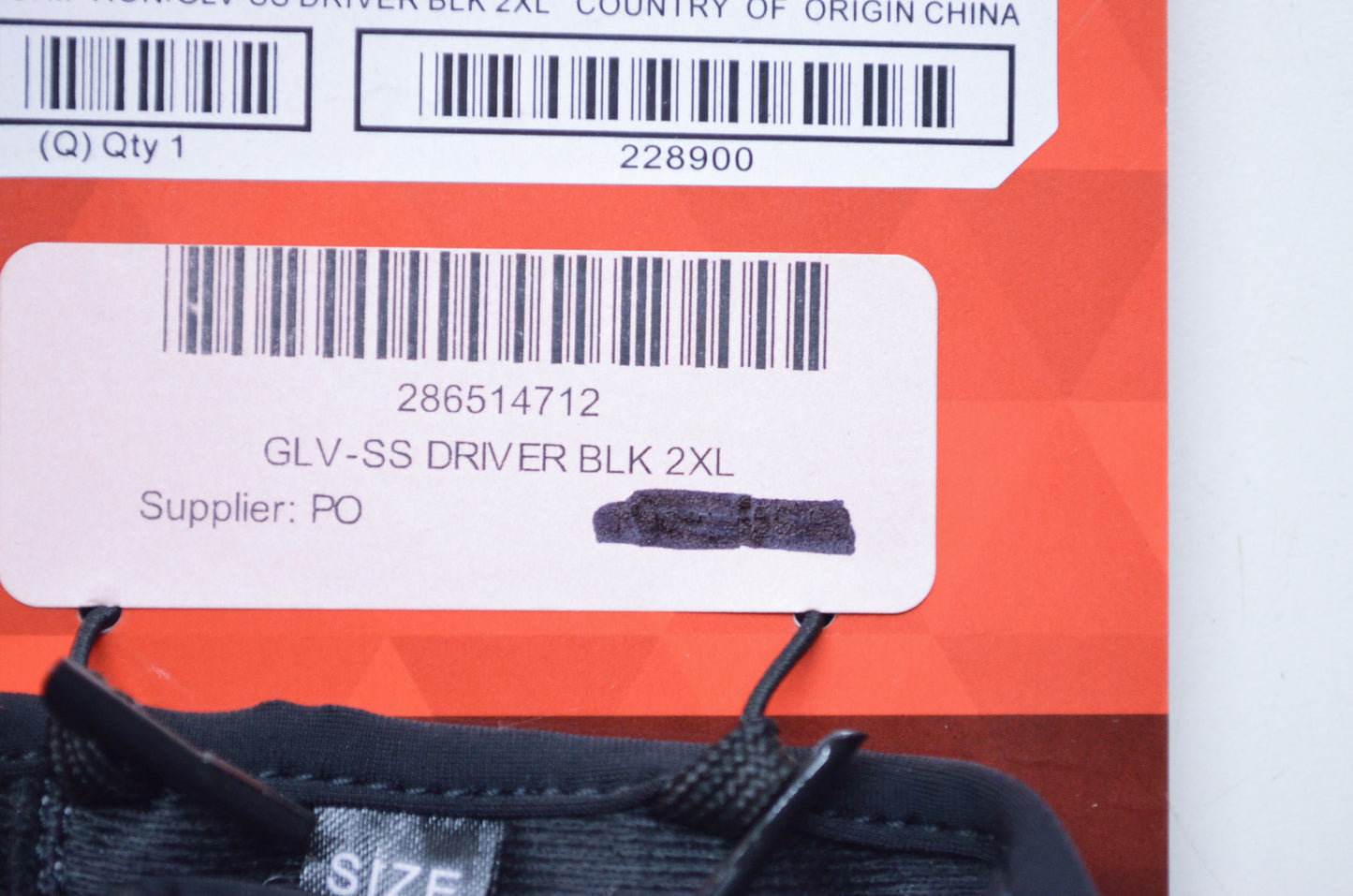 Polaris 286514712 Black Driver Gloves 2XL NOS