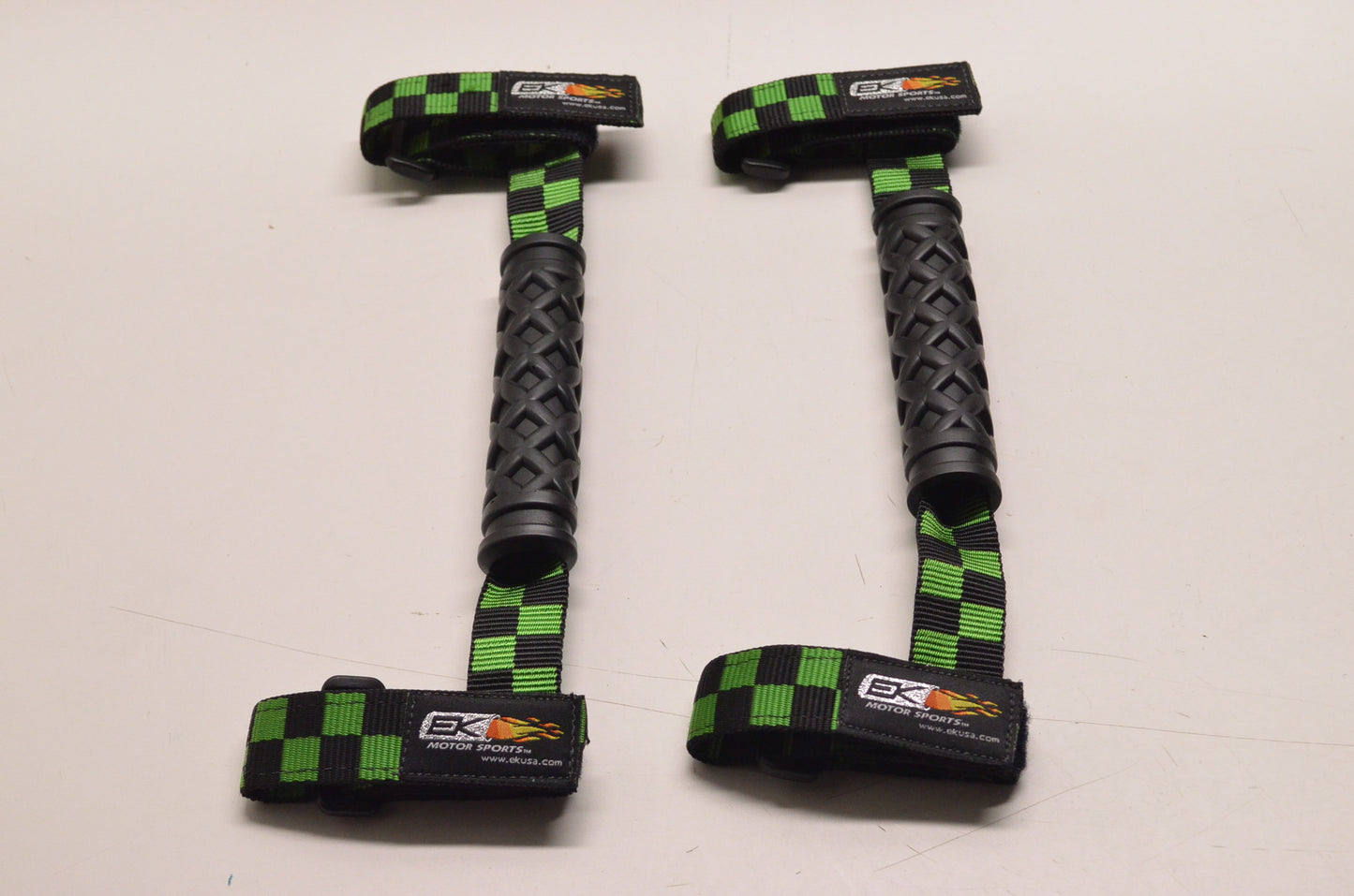 EK Motor Sports 19022P Green & Black 1 3/4" Grab Handles NOS