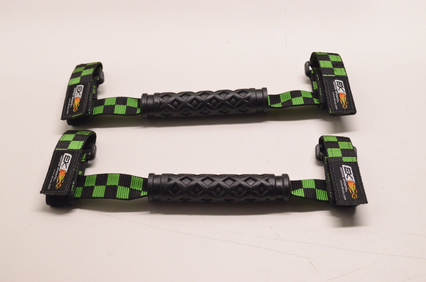 EK Motor Sports 19022P Green & Black 1 3/4" Grab Handles NOS