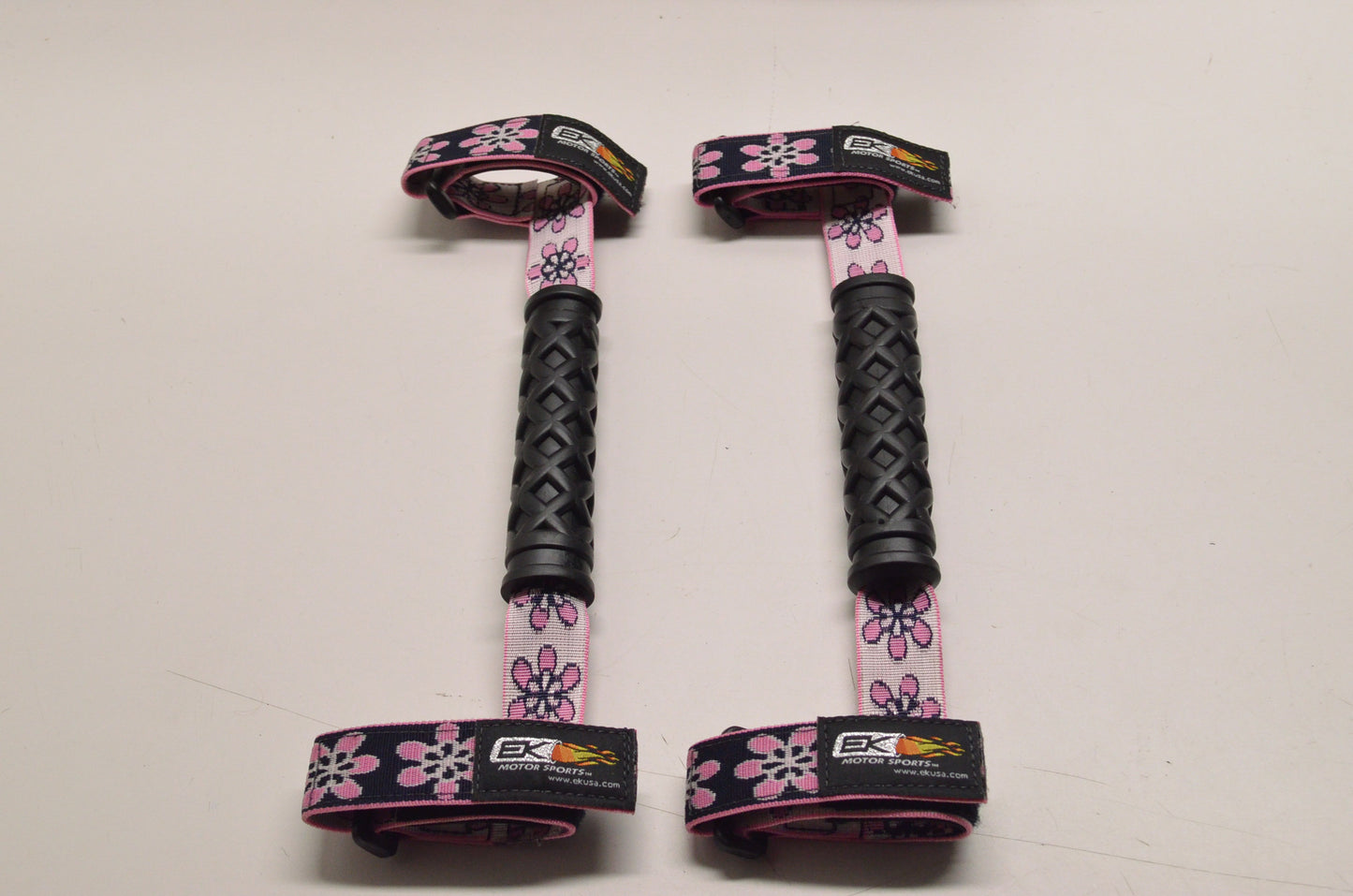 EK Motor Sports 19022P, Black/Pink Black & Pink 1 3/4" Grab Handles NOS