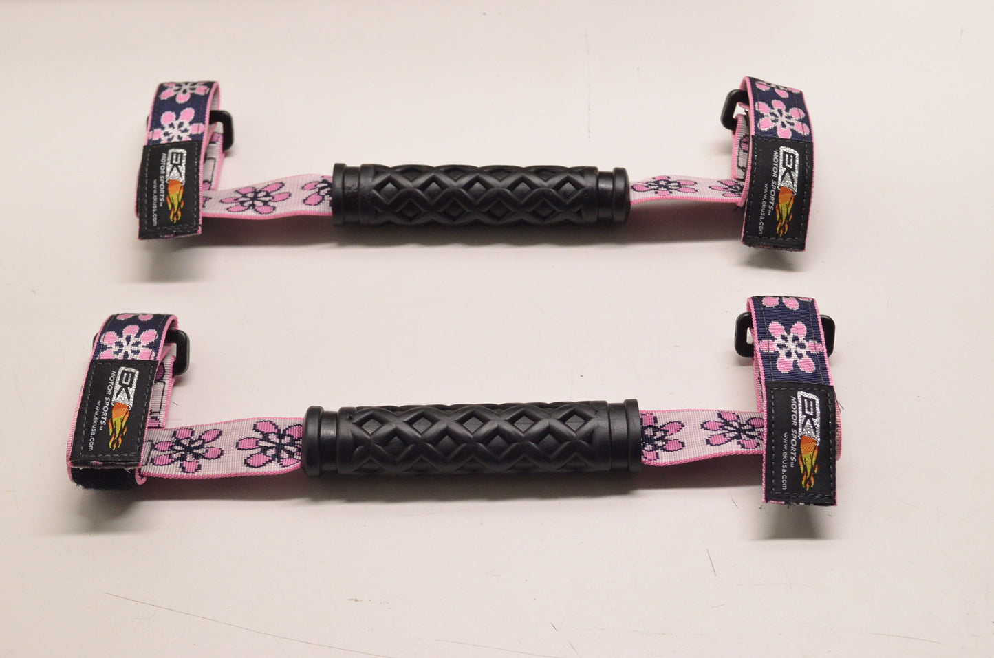 EK Motor Sports 19022P, Black/Pink Black & Pink 1 3/4" Grab Handles NOS