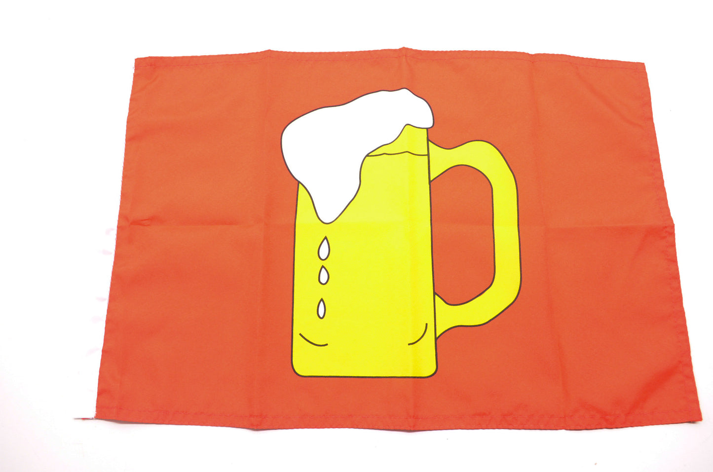 ATV Nylon Red Beer Mug Flag NOS