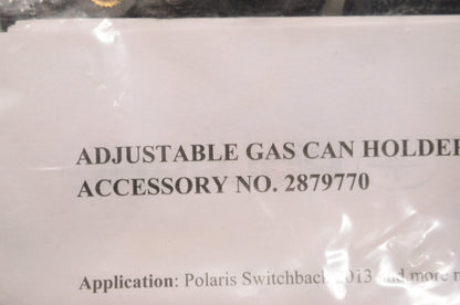 Adjustable Black Fuel Can Rack NOS