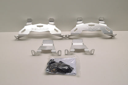 Adjustable Chrome Fuel Can Rack NOS