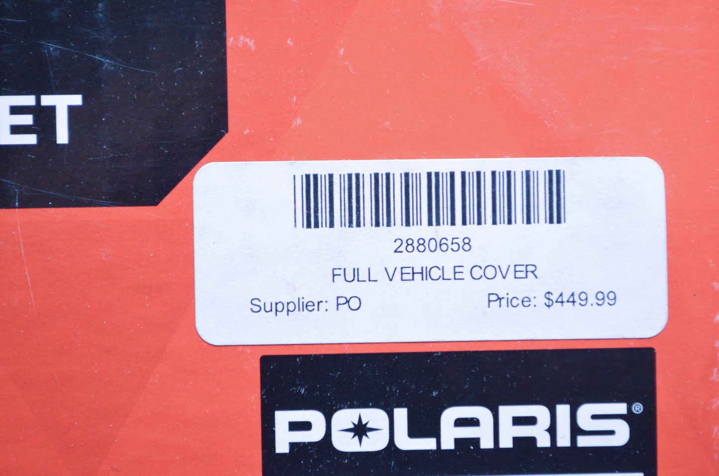 New OEM Polaris Full Vehicle Cover NOS