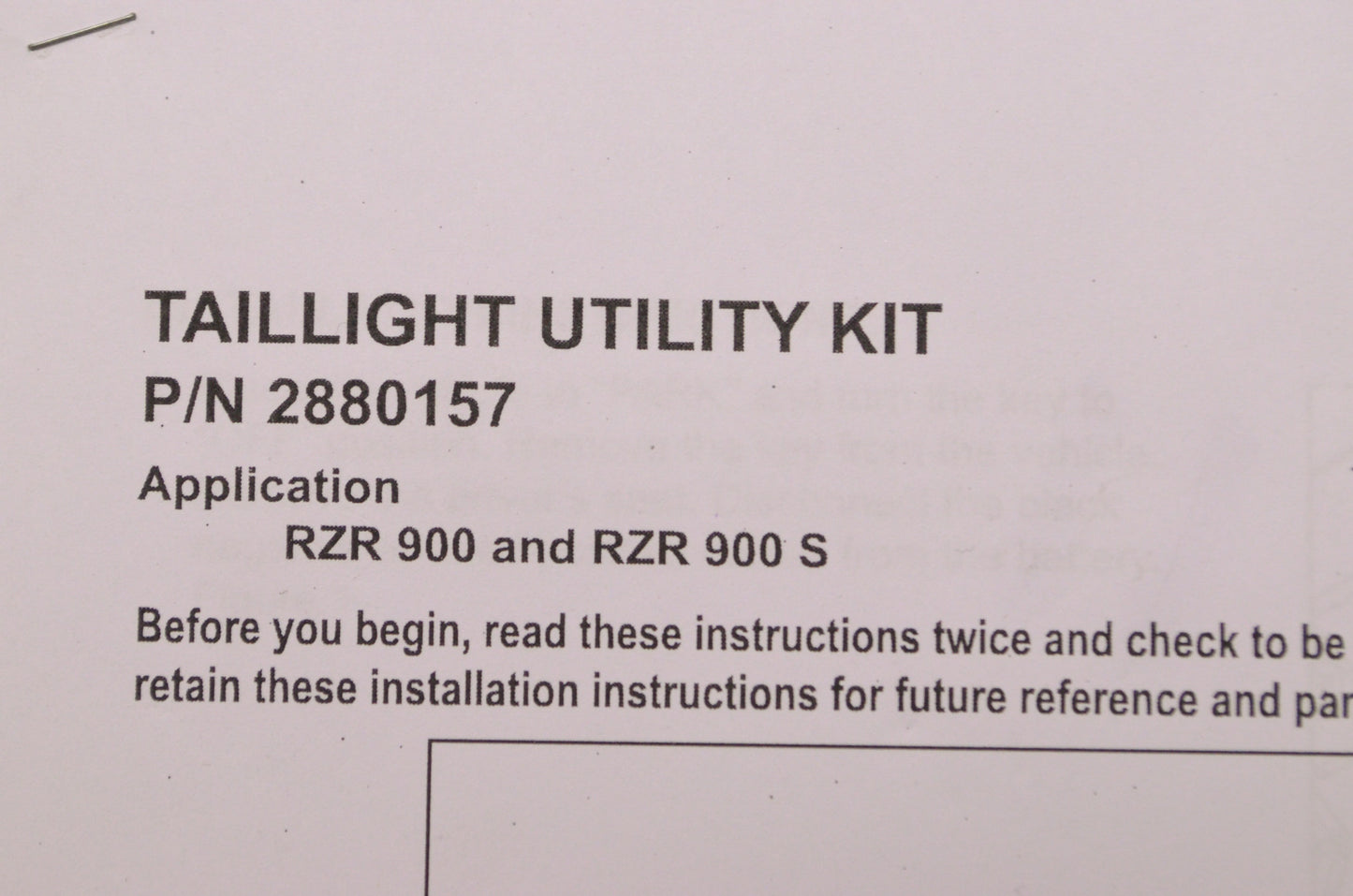 Utility Taillight Kit NOS