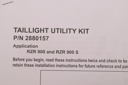 Utility Taillight Kit NOS