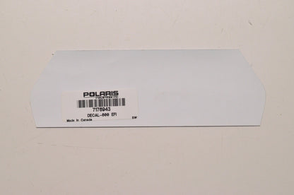 New OEM Polaris '800 EFI' Decal NOS