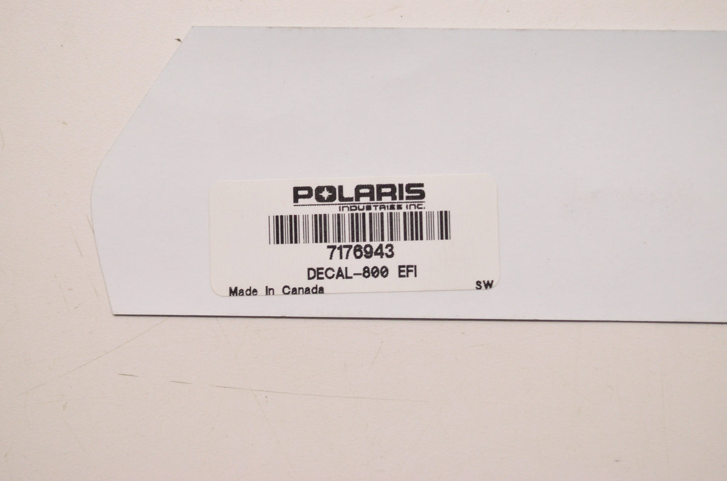 New OEM Polaris '800 EFI' Decal NOS
