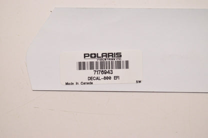 New OEM Polaris '800 EFI' Decal NOS