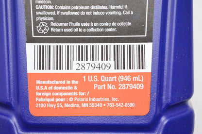 New OEM Polaris Synthetic 5W-30 Engine Oil NOS