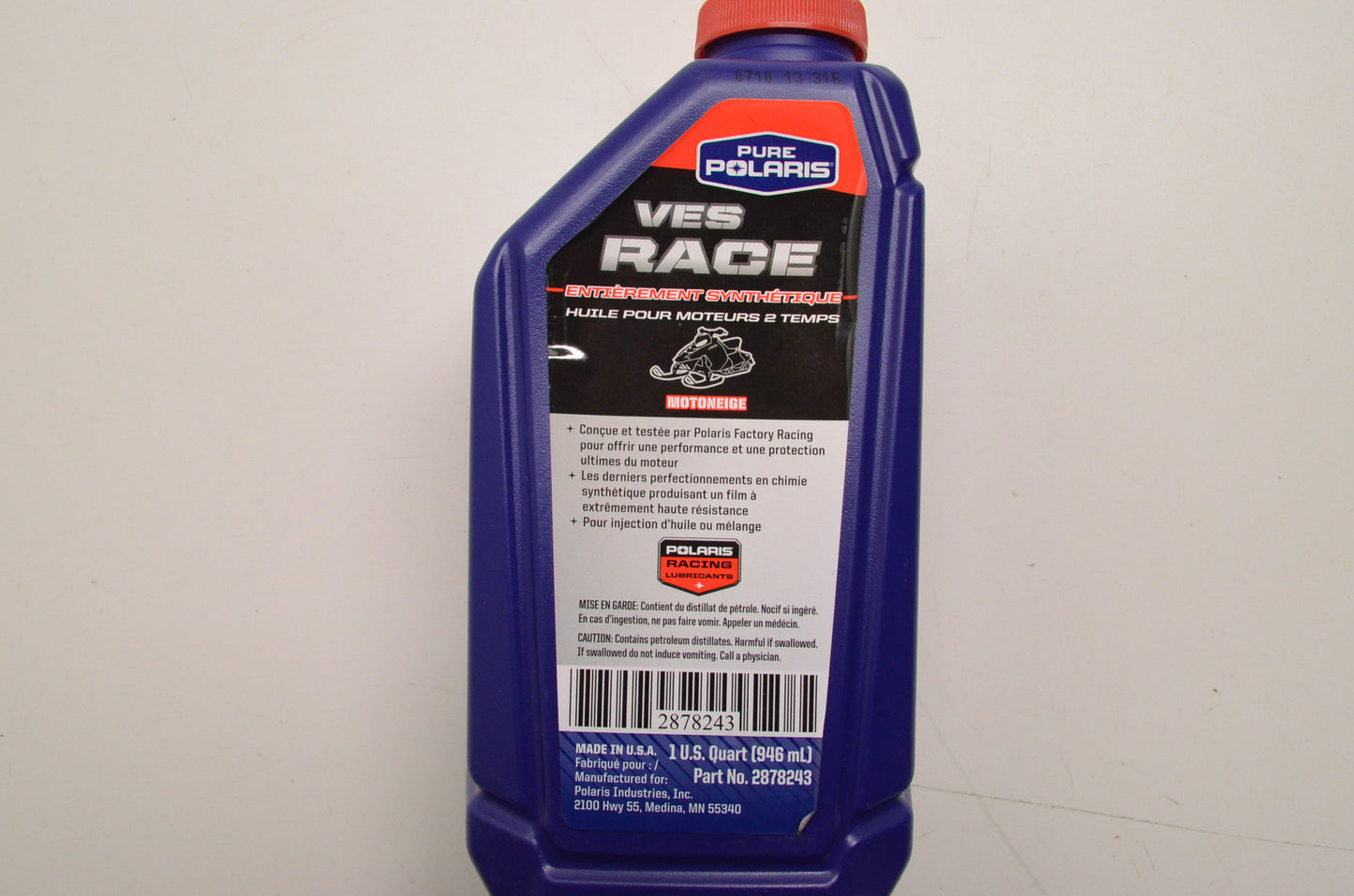 New OEM Polaris Full Synthetic 2-Cycle Engine Oil NOS