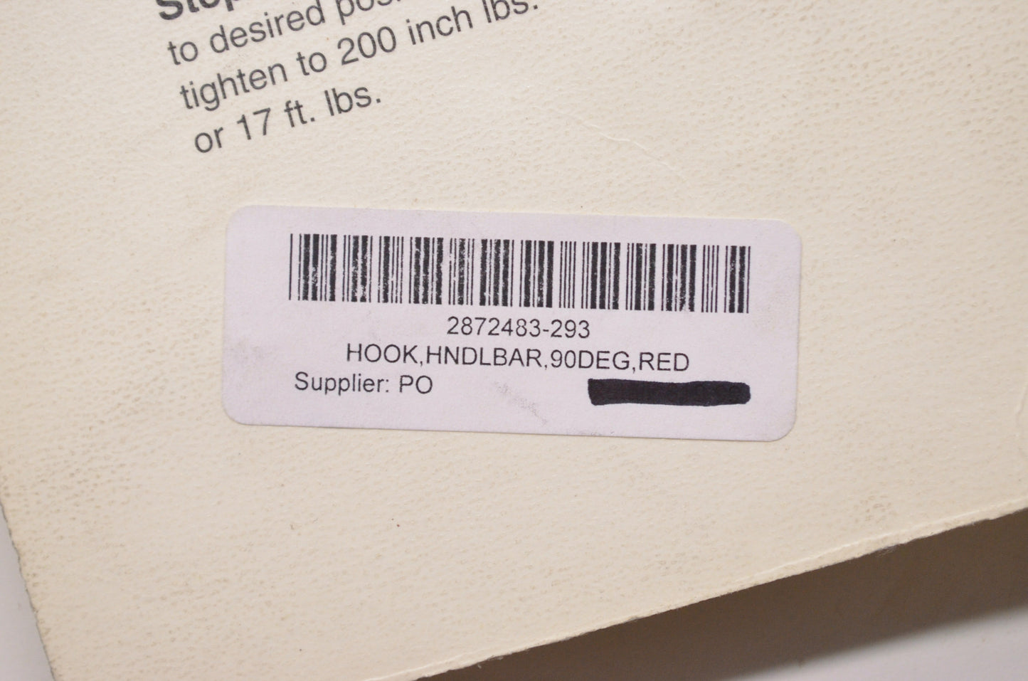New OEM Polaris Handlebar Hook Kit NOS