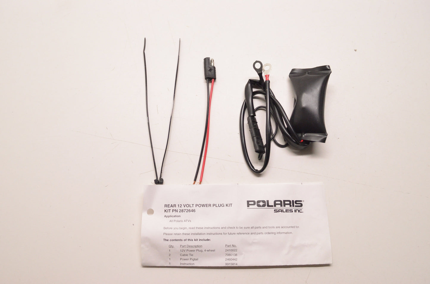 OEM Polaris 2872646 Rear 12v Power Plug