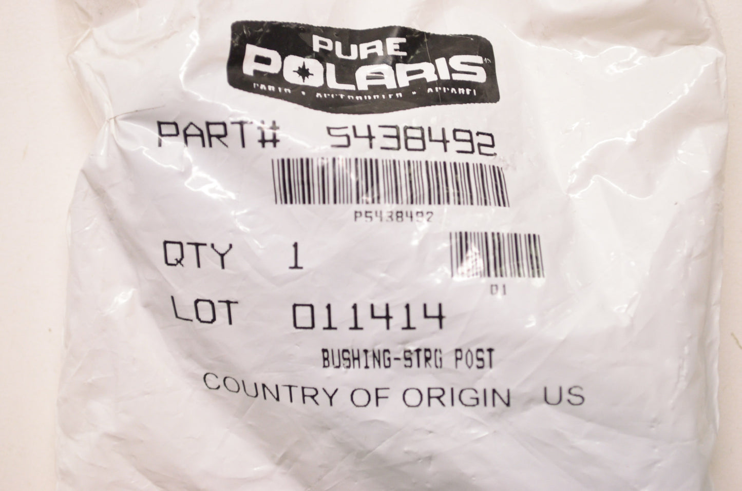 OEM Polaris 5438492 Steering Post Bushing NOS