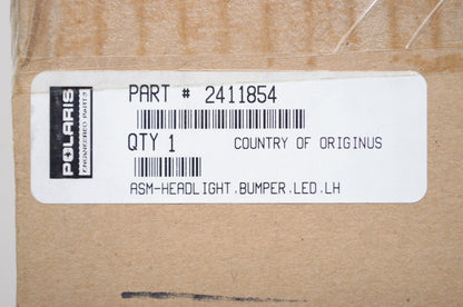 OEM Polaris 2411854 Left Hand LED Bumper Headlight Assembly NOS