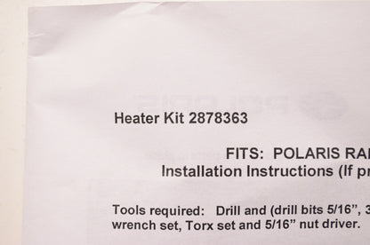 Heater Adapter Kit NOS