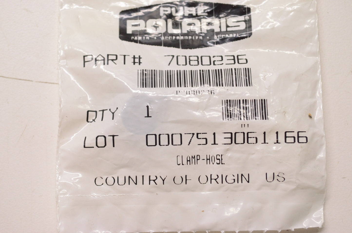 New OEM Polaris 7080236 Hose Clamp NOS
