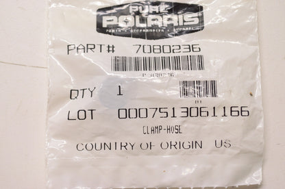 New OEM Polaris 7080236 Hose Clamp NOS
