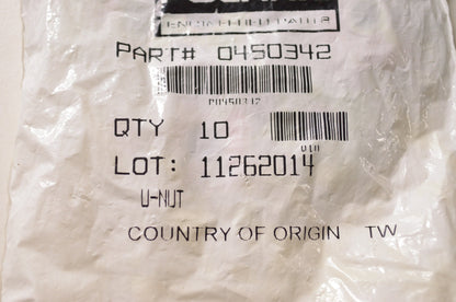 OEM Polaris 450342 Plate U-Nut NOS