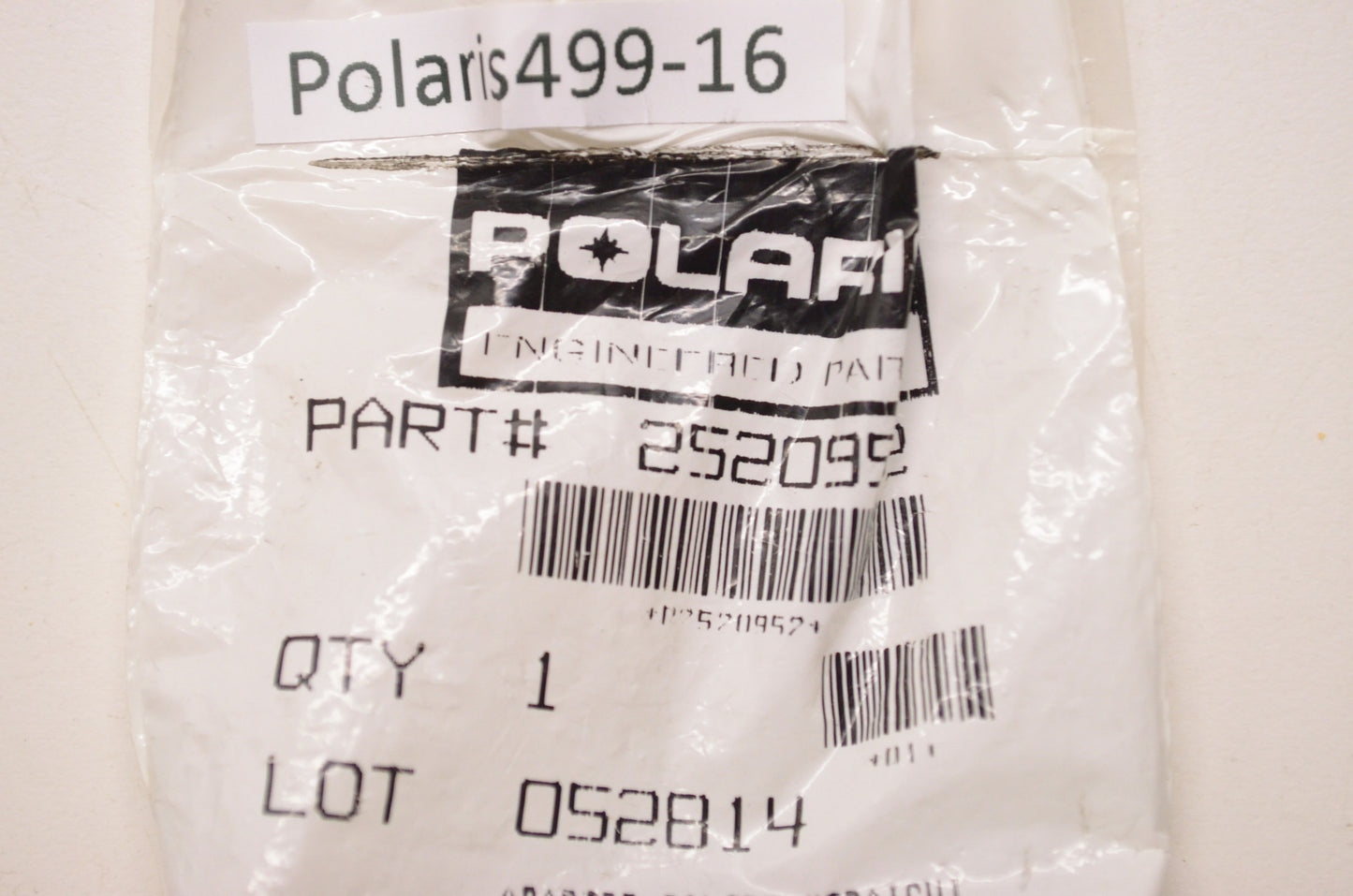 OEM Polaris 2520952 Straight Filter Adapter NOS