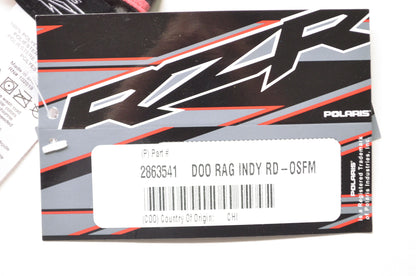 New OEM Polaris Red RZR Bluff Creek Doo Rag Bandana NOS