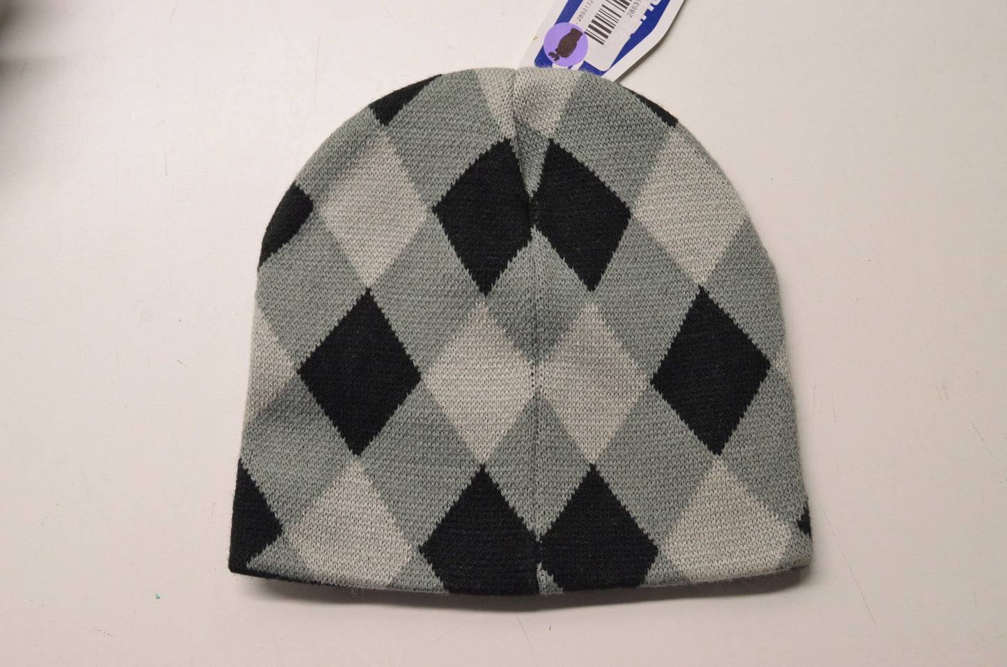 New OEM Polaris Black Retro Plaid Beanie NOS