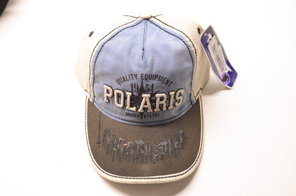 New OEM Polaris Tan Adjustable Original Ballcap Hat NOS