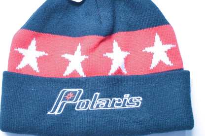 New OEM Polaris Black & Red Vintage Pom Beanie NOS