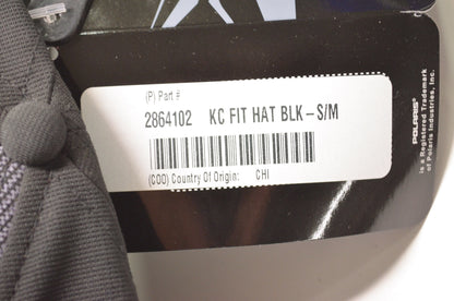 New OEM Polaris Small/Medium Black KC Fit Hat NOS