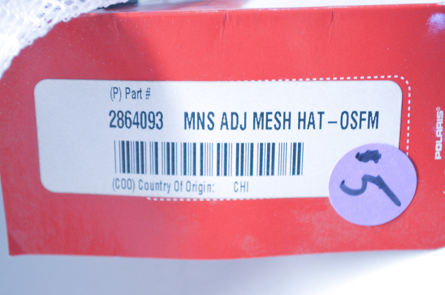 New OEM Polaris 'Pro RMK' Promesh Adjustable Cap NOS