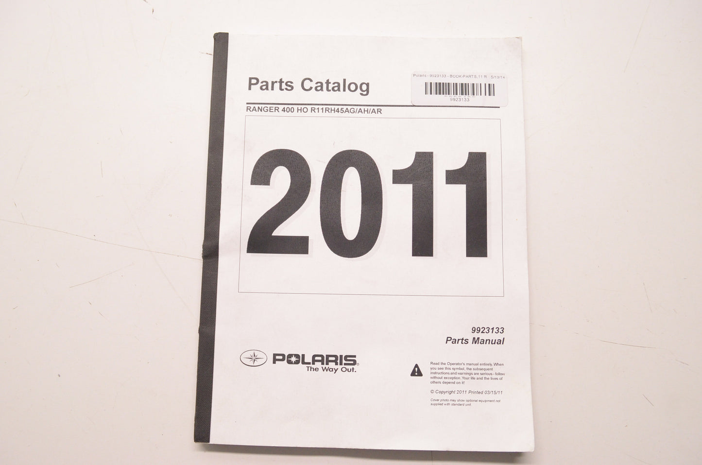 OEM Polaris 9923133 Parts Book 11 RANGER 4X4 450 NOS