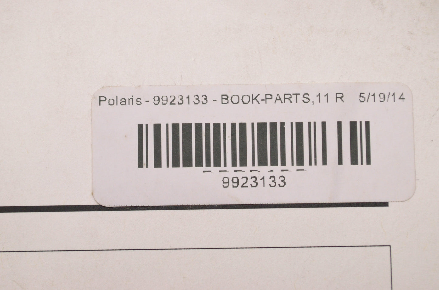OEM Polaris 9923133 Parts Book 11 RANGER 4X4 450 NOS