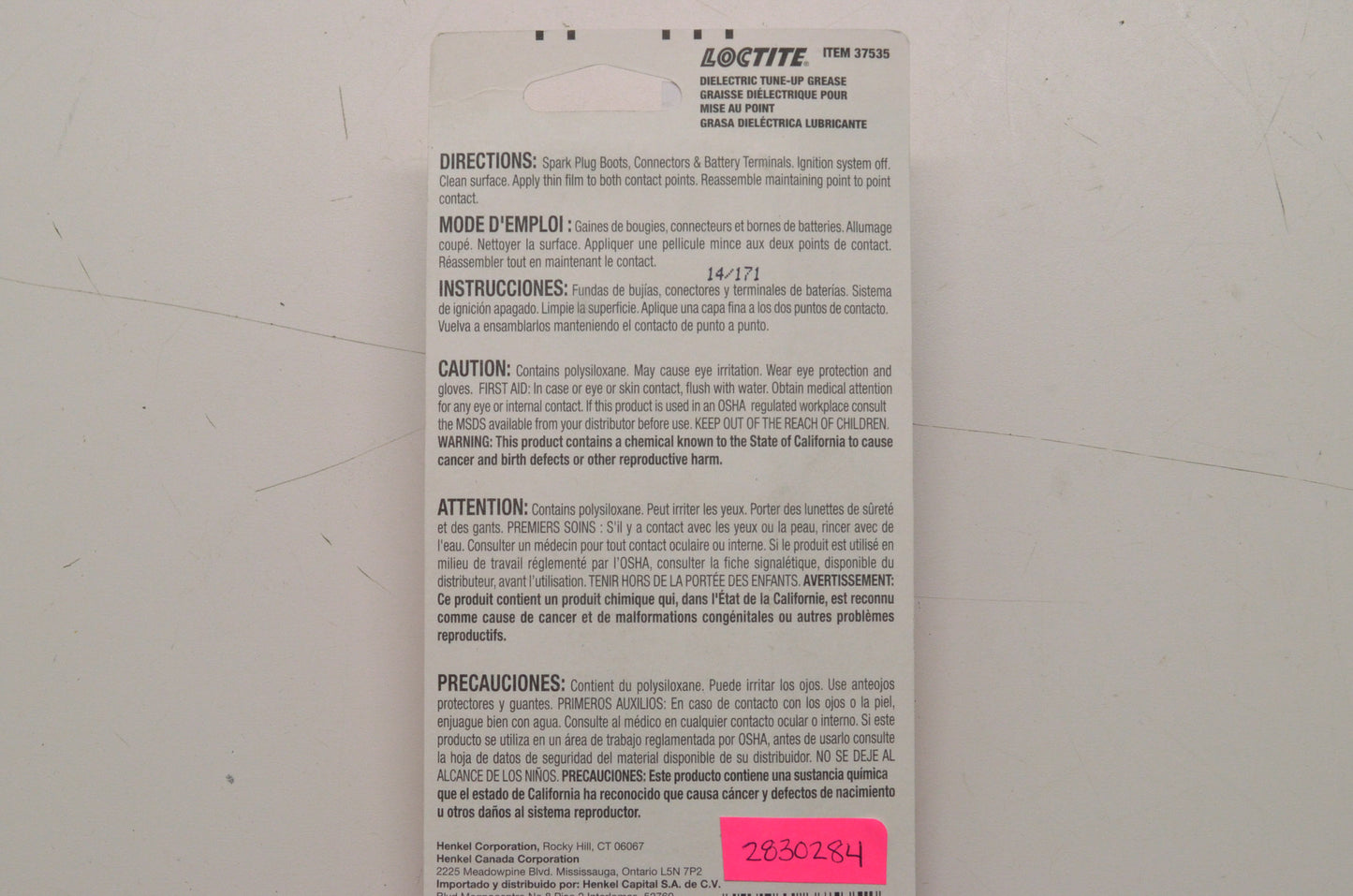 New Loctite Dielectric Tune-up Grease NOS